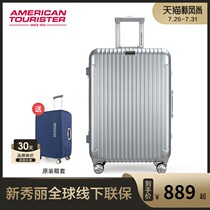 Samsonite beauty travel aluminum frame trolley case Travel suitcase Universal wheel password box for men and women