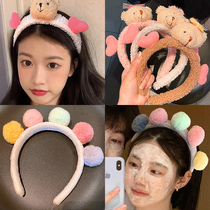 Hairband female face hair band Net red mask head hoop cute antler headgear hair bundle simple Korean headdress