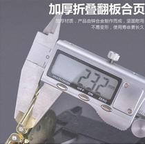 Qiwei square table Round table folding dining table desktop flap hinge countertop folding table support folding hinge flap