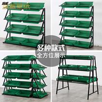 Fruit and vegetable shelf display stand supermarket fruit shelf creative multi-storey fruit shop commercial fresh fruit and vegetable shelf