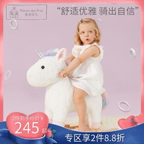 France Manon Belle Trojan Horse Children rocking horse toy Rocking chair Rocking horse Half-year-old 1 year-old 3-year-old baby birthday gift