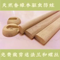 Stationary accessories in the big wardrobe of camphor wood hanging clothes rod