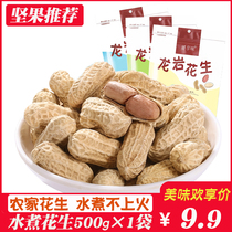 Longyan boiled peanuts white dried salt boiled salted dried garlic 1000g bag cooked leisure snacks farm specialties