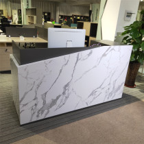Fashion front desk reception desk simple modern cashier welcome front desk atmospheric information desk custom front desk plate type