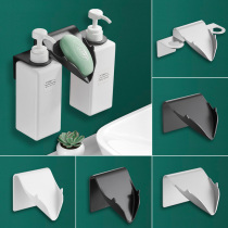 Hotel hand sanitizer push-on wall soap shelf Hole-free bathroom space aluminum soap dispenser kitchen rack