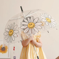 ins hipster pastoral style childrens photography props baby photo tide cool shape wrinkle chrysanthemum transparent umbrella
