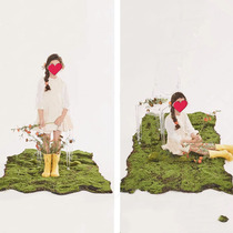 Simulation Lawn Moss children photography props personality tide cool photo studio photo decoration carpet background turf
