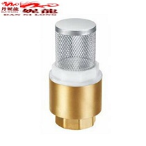 Baizhan valve Copper ball valve Bottom valve for water pump with net vertical filter check valve DN20 25 40 50