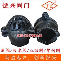 Suction pump bottom valve internal thread wire buckle suction valve cast iron check valve DN25 40 50 65 80100