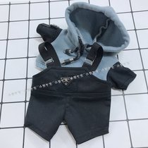 Bear family baby clothes custom factory 20cm doll clothes blue sweater black tooling MIRROR same model
