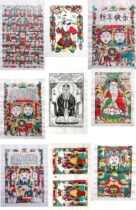 National intangible cultural heritage collection gift Jiapin folk Wuqiang New Year painting Set 1