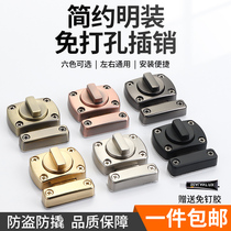 Lock alloy latch door bolt door buckle anti-theft bathroom latch bedroom anti-lock artifact spring door latch lock buckle door lock