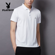 Floral Playboy turtlenecks T-shirt Male 2022 Summer new short sleeves Breathable Men POLO Shirts Fashion Youth Blouses