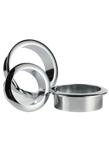 Metal threading hole wire groove decorative ring computer desktop outlet hole wire hole decorative cover outlet box cover opening 18mm