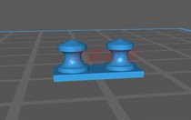 Guide cable wheel two-wheel simulation ship guide cable wheel