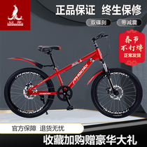 Phoenix childrens bicycle 20 22 24 inch single-speed mountain bike ordinary boys and girls students shock-absorbing bicycle