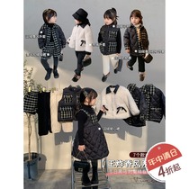 Cream KIDS Girls down jacket short 2020 autumn and winter Childrens down vest female baby series jacket