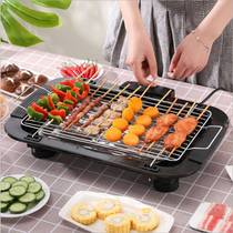 Electric barbecue grill skewers non-smoking household electric baking tray barbecue machine Korean-style roast hot pot one-purpose multifunctional Grill