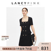 (Italian design) Langzi French slim black design sense suit dress womens spring 2022 new model