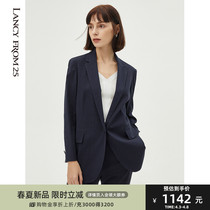 Lang Pose Style Light Business Casual Linen Suit Woman 2022 Spring New Professional West Suit Jacket