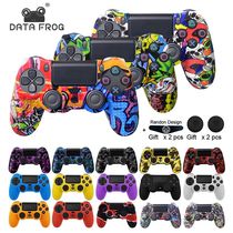 PS4 handle sleeve ps4 PRO SLIM silicone sleeve protective cover frosted feel send light paste mushroom cap