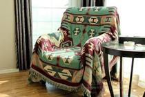 Foreign trade Export European and American full cover cotton thread braided wire blanket thickened two-faced knitted cover blanket sofa towel bed tail blanket cover towels