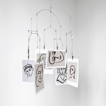 Click Stockholm Museum of Art klipp Mobile Hanging photo card holder Postcard pendant