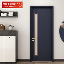 Longding Tianzhe wooden door solid wood composite paint environmentally friendly custom kitchen and bathroom silent door indoor set home PD01B