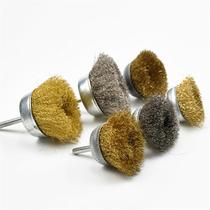 Bowl type wire brush steel wire grinding head stainless steel wire polishing wheel rust removal to embroidery copper wire polishing with handle wire wheel