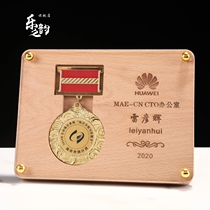 Creative medals custom-made meritorious honorary license license to join the agent plaque production incentive retired souvenirs