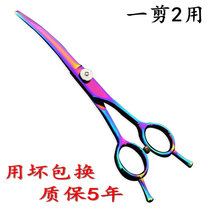 Pet Scissor Set Teddy Hairy Dog Beauty Tool Curved Cutter Cut Dog Shearing Scissors VIP Cat Supplies