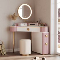 França light luxury Rock board corner dressing table modern simple home multifunctional bedroom corner integrated storage cabinet