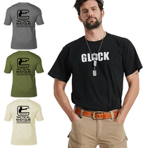 2021 summer Glock Glock tactical mens IPSC shooting commemorative edition cotton short-sleeved T-shirt large size customization