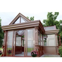 Flag Hange sun room European Roman column Garden Terrace Sun room Broken bridge Aluminum window soundproof window Sliding door Sun room