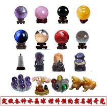 Customized various colors crystal ball large crystal ball 1 m 2 M crystal punch engraving appointment open light