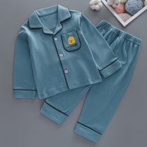 Childrens pajamas autumn cotton set cartoon baby girl boy Spring and Autumn long sleeve cotton child home clothing
