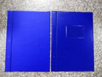 Three-hole loose-leaf binding clip two-piece clamp drawing clip a4 drawing cover can be customized