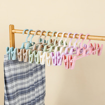 No trace pants rack pants clip household multi-layer superimposed jk skirt clip multifunctional adjustable pants hanger telescopic drying