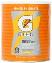 Orange Gatorade Powdered Drink Mix 51oz Canister