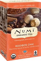 Numi Organic Tea Rooibos Chai 18 Count Box of Te