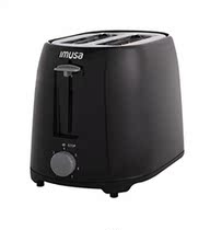Black 2-Slice IMUSA USA GAU-80321B Black 2-Slice Bas