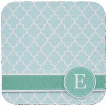 3dRose CST_154545_2 Personalized Letter E Aqua Blue