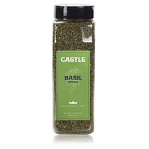 Castle Foods ) Whole Basil Container 5 oz Prem