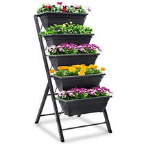 FOYUEE Vertical Herb Garden Planter Box Outdoor Elev