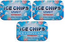 ICE CHIPS Xylitol Candy Tins (Peppermint 3 Pack