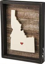 Primitives by Kathy State Pride Box Sign Idaho Casey