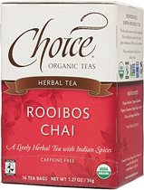 Choice Organic Teas Caffeine Free Herbal Tea Rooib