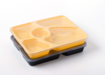  Disposable lunch box Rectangular thickened five-grid fast food box Five-grid fast food box packing box Takeaway lunch box