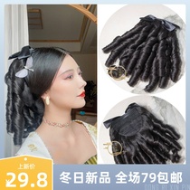 Xiao Feis wave Roman scroll White Xiuzhu Princess wig film Republic of China style Han Yang eclectic all day-to-day