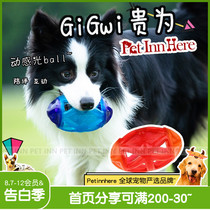 PET INN HERE GiGwi Expensive dog toy ball Luminous dynamic leaky food ball Pet molars Bite-resistant